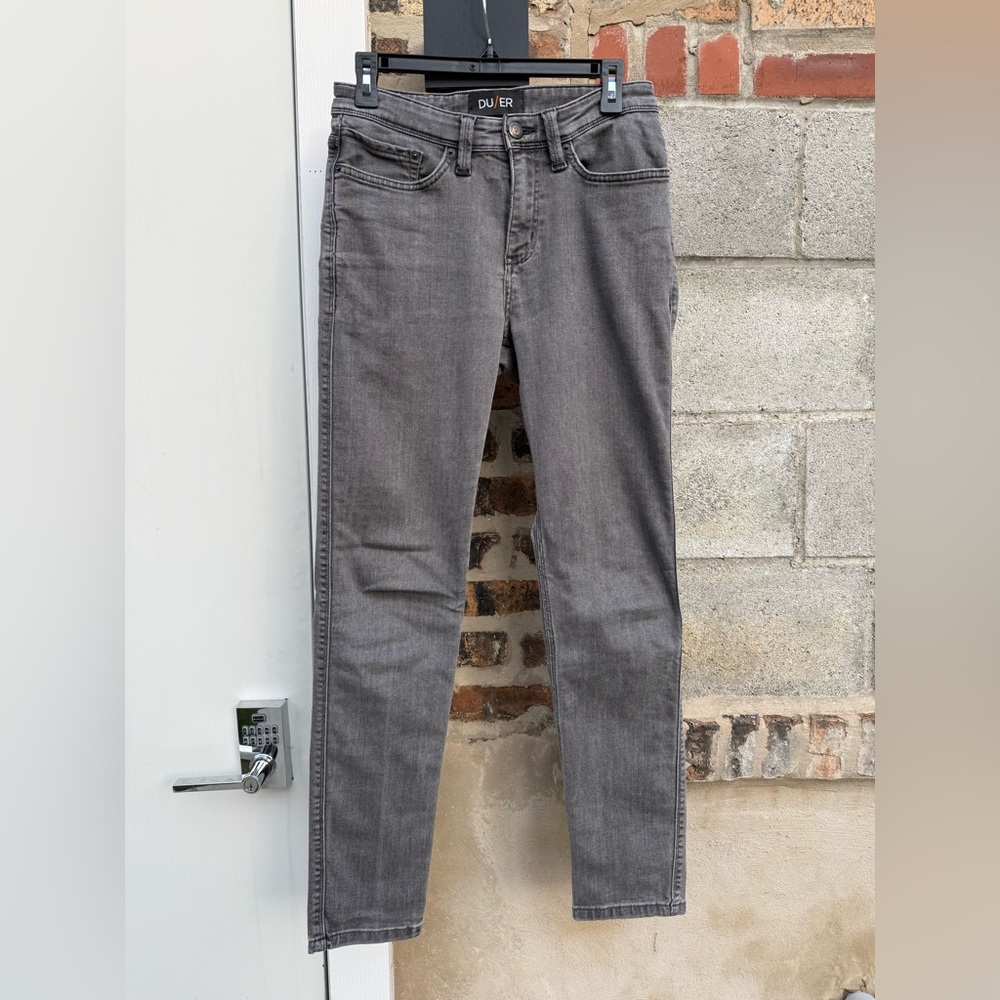 DUER Men's Slim Stretch Gray Jeans 29x32